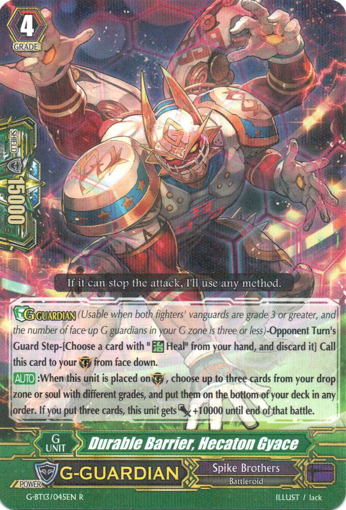 Durable Barrier, Hecaton Gyace, G-BT13: Ultimate Stride G-BT13/045EN