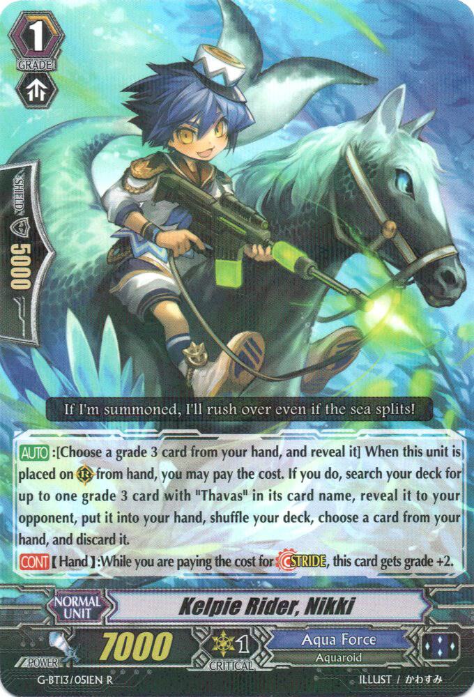 Kelpie Rider, Nikki, G-BT13: Ultimate Stride G-BT13/051EN
