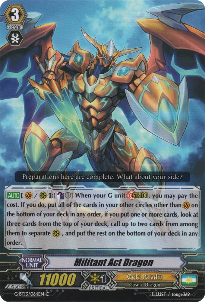 Militant Act Dragon, G-BT13: Ultimate Stride G-BT13/064EN