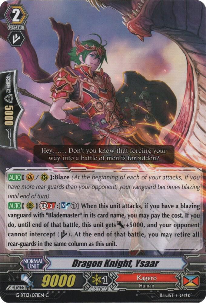 Dragon Knight, Ysaar, G-BT13: Ultimate Stride G-BT13/071EN