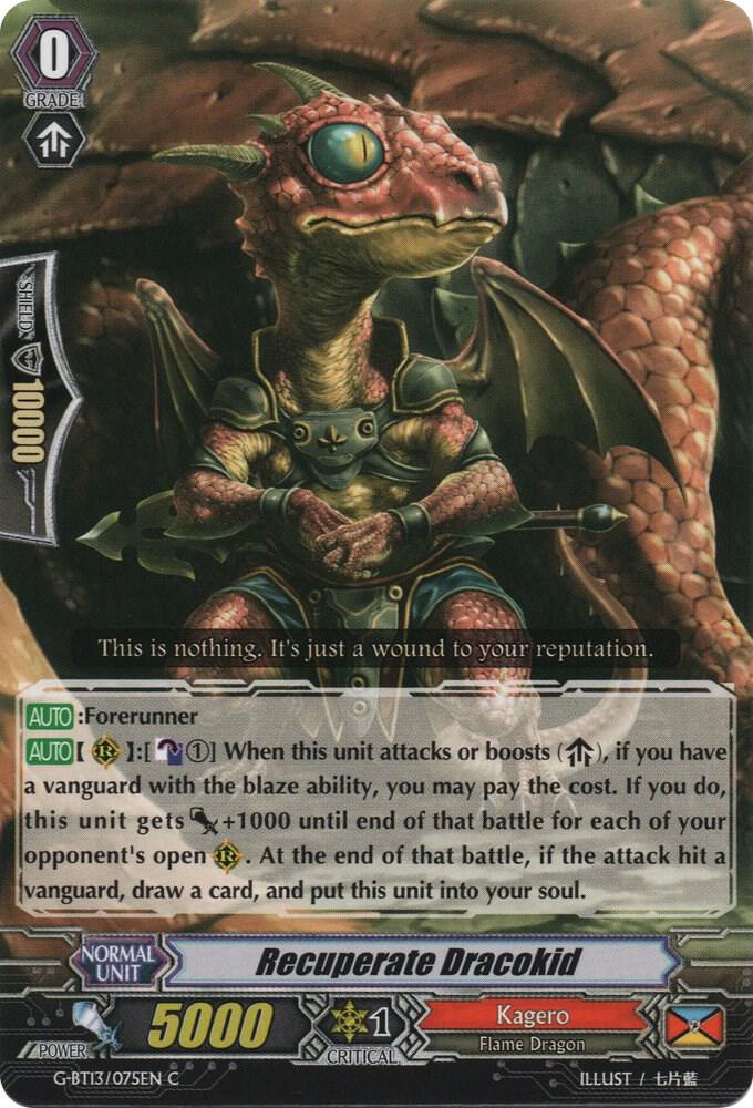 Recuperate Dracokid, G-BT13: Ultimate Stride G-BT13/075EN