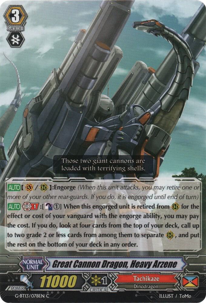 Great Cannon Dragon, Heavy Arzene, G-BT13: Ultimate Stride G-BT13/078EN