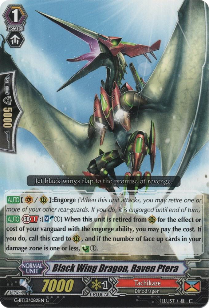 Black Wing Dragon, Raven Ptera, G-BT13: Ultimate Stride G-BT13/082EN