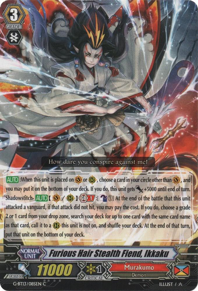 Furious Hair Stealth Fiend, Ikkaku, G-BT13: Ultimate Stride G-BT13/085EN