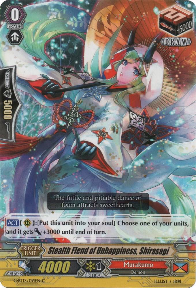 Stealth Fiend of Unhappiness, Shirasagi, G-BT13: Ultimate Stride G-BT13/091EN