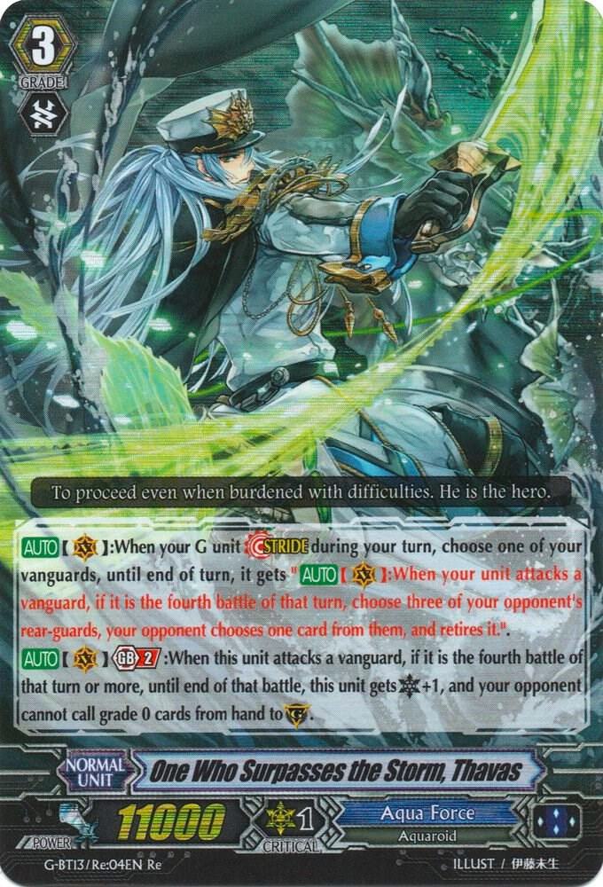 One Who Surpasses the Storm, Thavas, G-BT13: Ultimate Stride G-BT13/Re:04EN