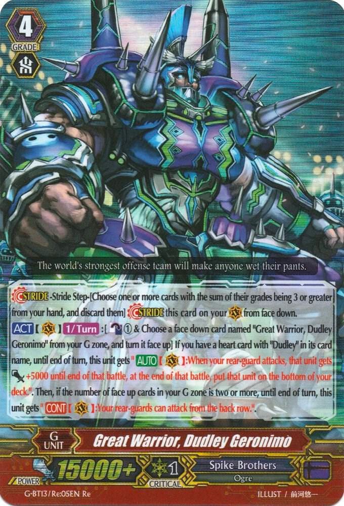 Great Warrior, Dudley Geronimo, G-BT13: Ultimate Stride G-BT13/Re:05EN