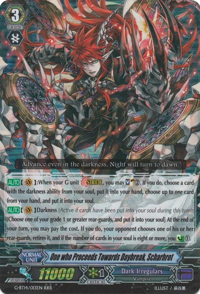 One who Proceeds Towards Daybreak, Scharhrot, G-BT14: Divine Dragon Apocrypha G-BT14/013EN