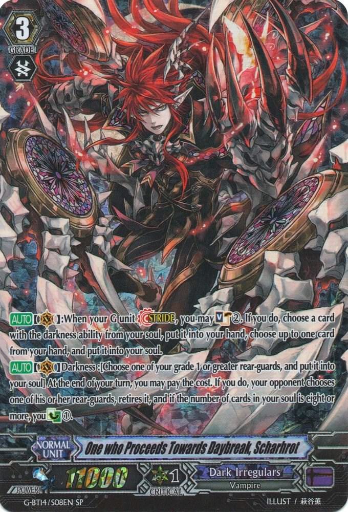 One who Proceeds Towards Daybreak, Scharhrot (SP), G-BT14: Divine Dragon Apocrypha G-BT14/S08EN