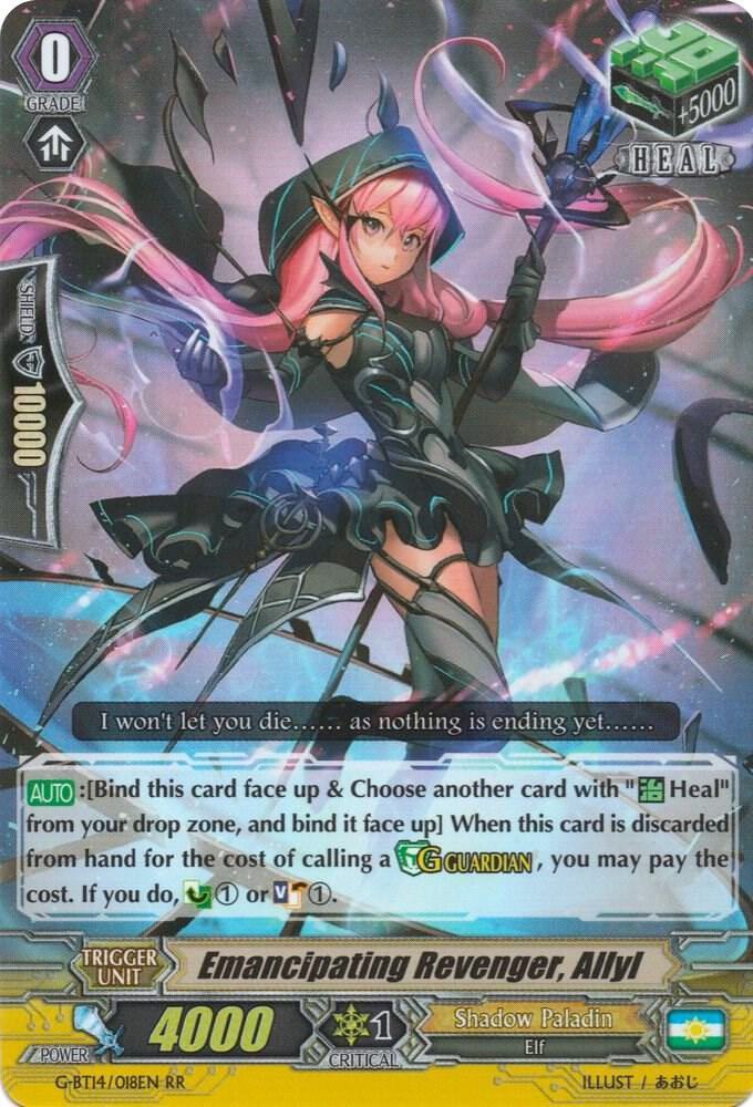 Emancipating Revenger, Allyl, G-BT14: Divine Dragon Apocrypha G-BT14/018EN