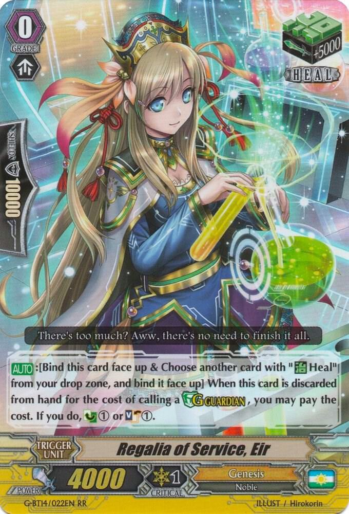 Regalia of Service, Eir, G-BT14: Divine Dragon Apocrypha G-BT14/022EN