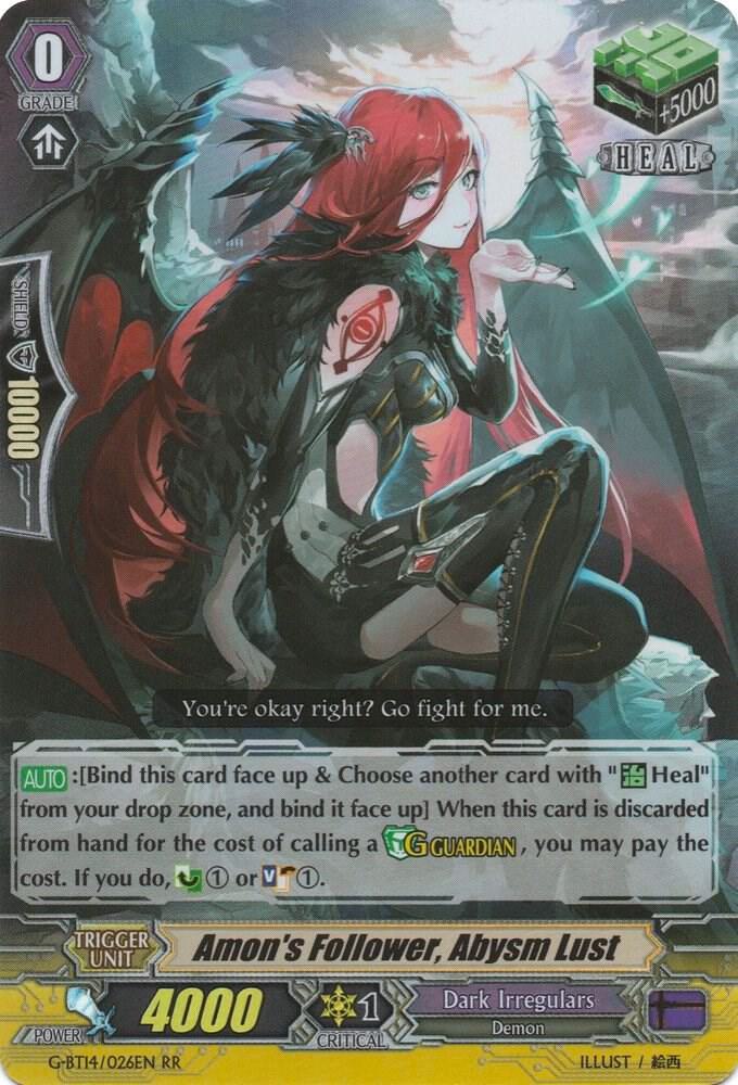 Amon's Follower, Abysm Lust, G-BT14: Divine Dragon Apocrypha G-BT14/026EN