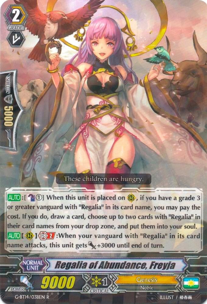 Regalia of Abundance, Freyja, G-BT14: Divine Dragon Apocrypha G-BT14/038EN
