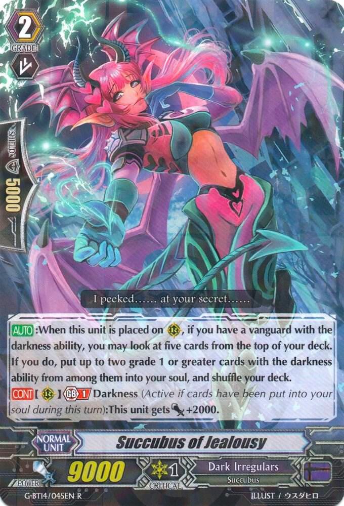 Succubus of Jealousy, G-BT14: Divine Dragon Apocrypha G-BT14/045EN