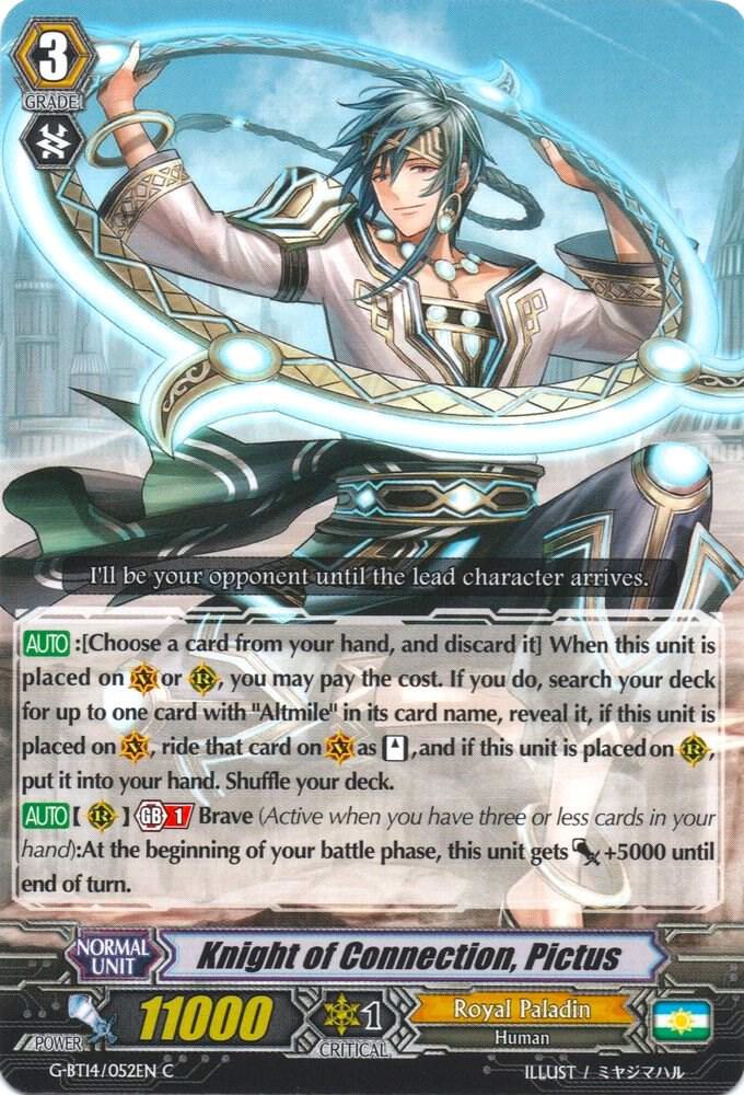 Knight of Connection, Pictus, G-BT14: Divine Dragon Apocrypha G-BT14/052EN