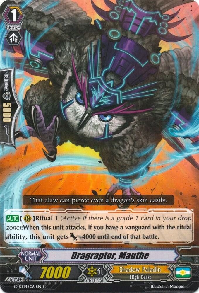 Dragraptor, Mauthe, G-BT14: Divine Dragon Apocrypha G-BT14/061EN