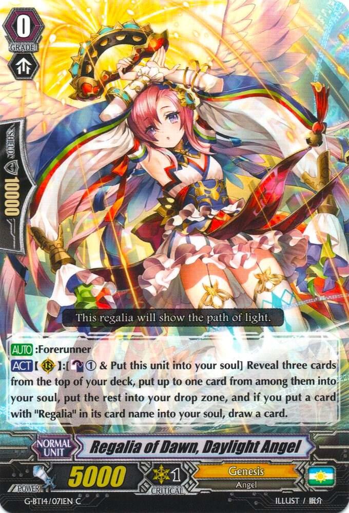 Regalia of Dawn, Daylight Angel, G-BT14: Divine Dragon Apocrypha G-BT14/071EN