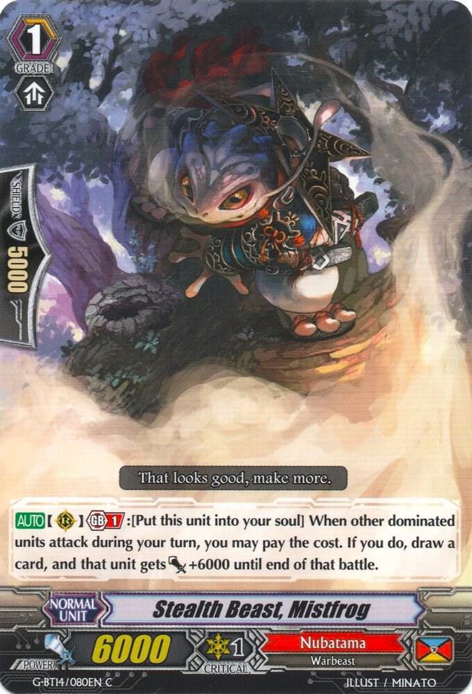Stealth Beast, Mistfrog, G-BT14: Divine Dragon Apocrypha G-BT14/080EN