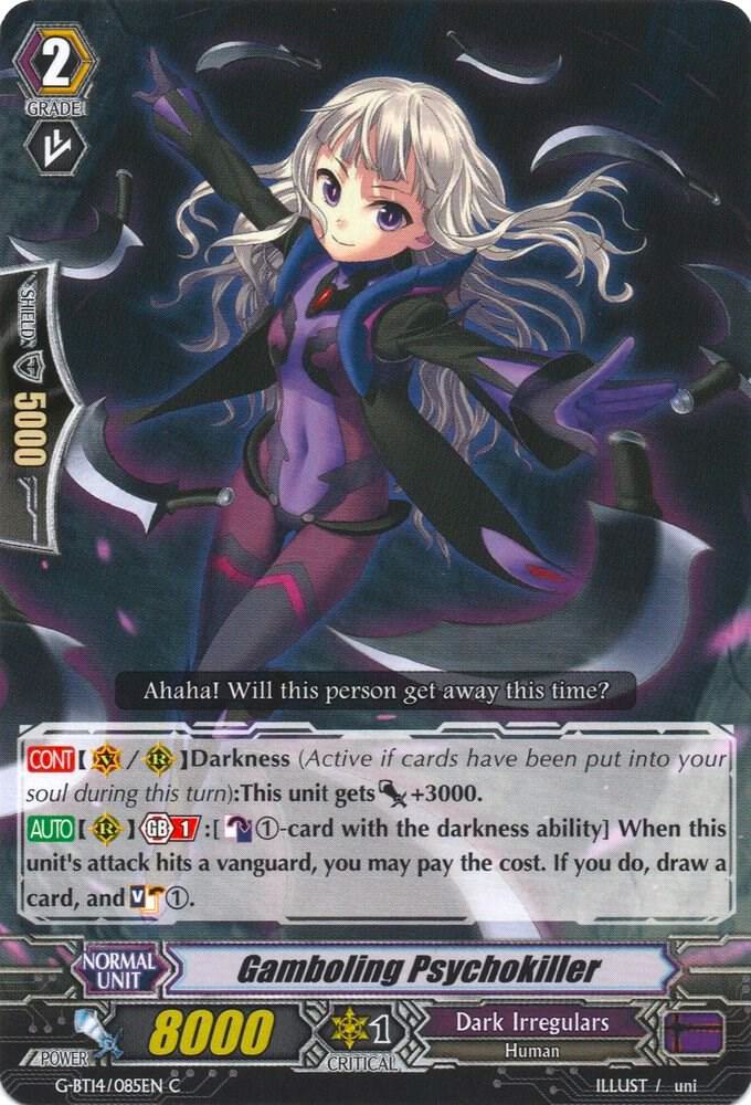 Gamboling Psychokiller, G-BT14: Divine Dragon Apocrypha G-BT14/085EN