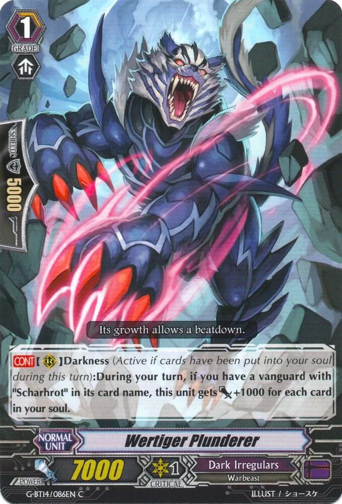 Wertiger Plunderer, G-BT14: Divine Dragon Apocrypha G-BT14/086EN