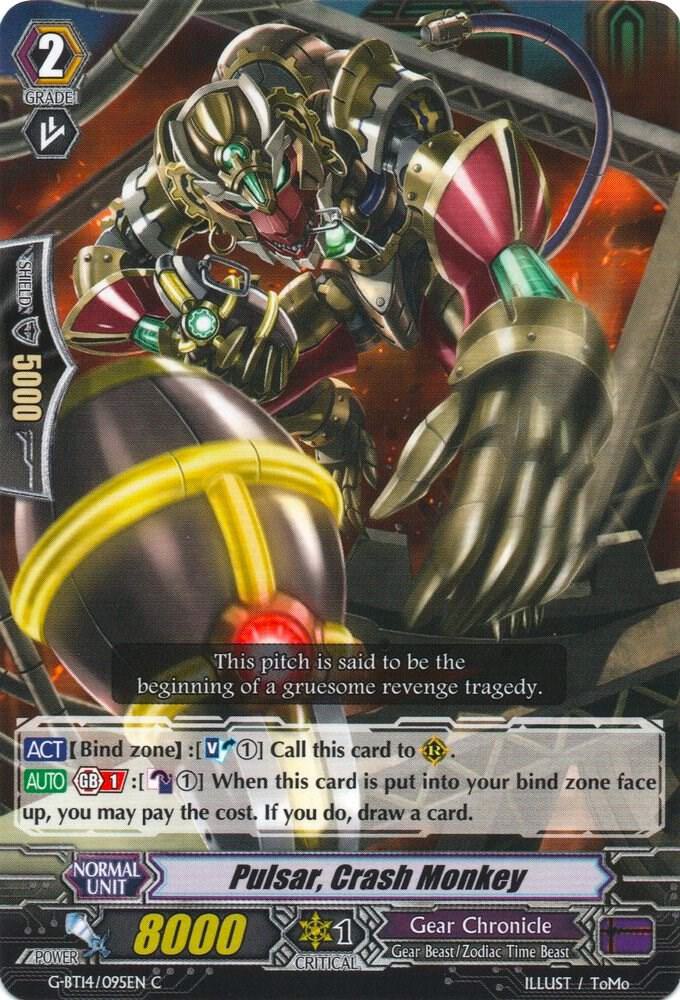 Pulsar, Crash Monkey, G-BT14: Divine Dragon Apocrypha G-BT14/095EN