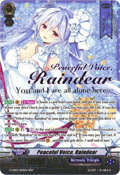 Peaceful Voice, Raindear (Wedding SP), G-CB03: Blessing of Divas G-CB03/S04EN