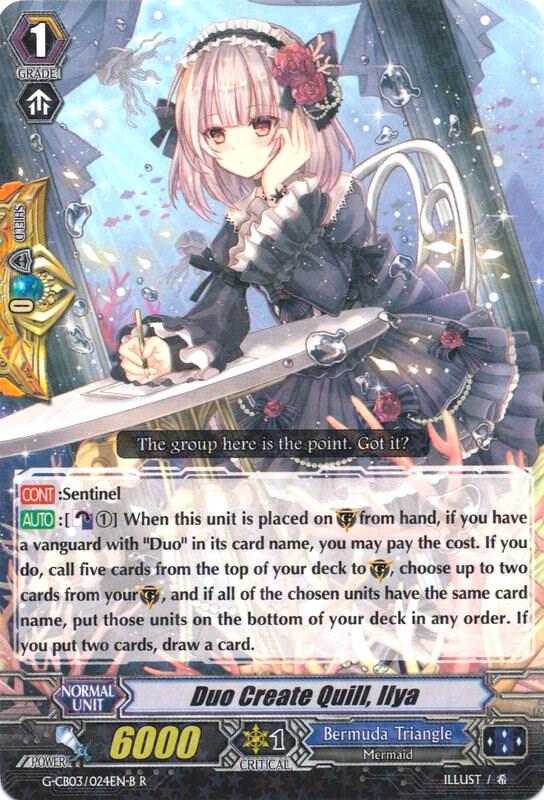 Duo Create Quill, Ilya (Black), G-CB03: Blessing of Divas G-CB03/024EN B