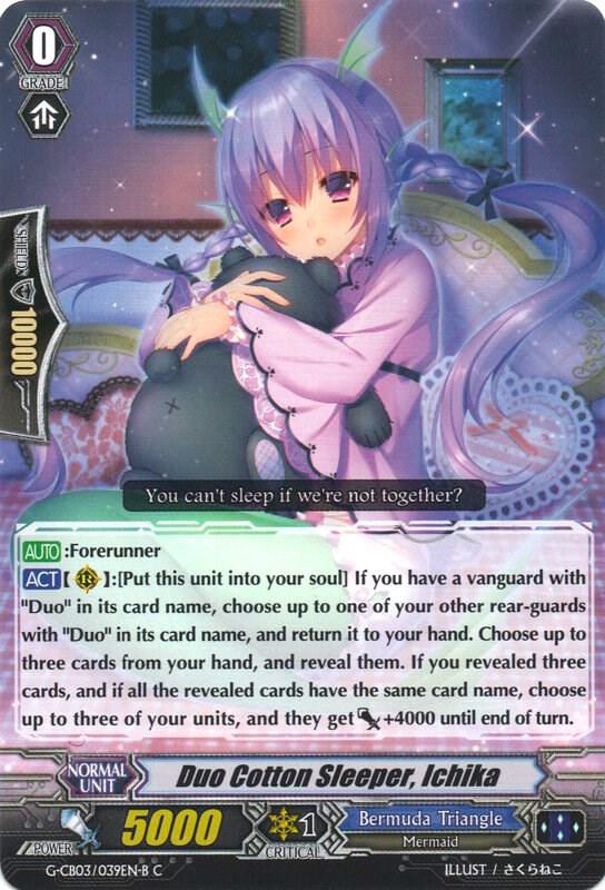 Duo Cotton Sleeper, Ichika (Black), G-CB03: Blessing of Divas G-CB03/039EN B