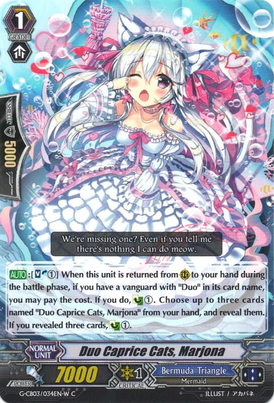 Duo Caprice Cats, Marjona (White), G-CB03: Blessing of Divas G-CB03/034EN W