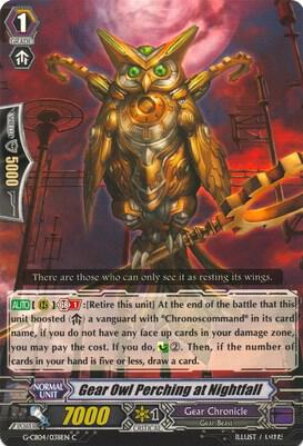 Gear Owl Perching at Nightfall, G-CB04: Gear of Fate G-CB04/038EN