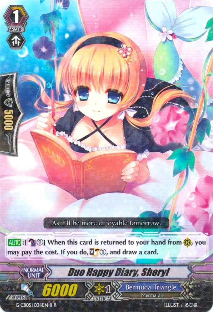 Duo Happy Diary, Sheryl (Black), G-CB05: Prismatic Divas G-CB05/034EN B