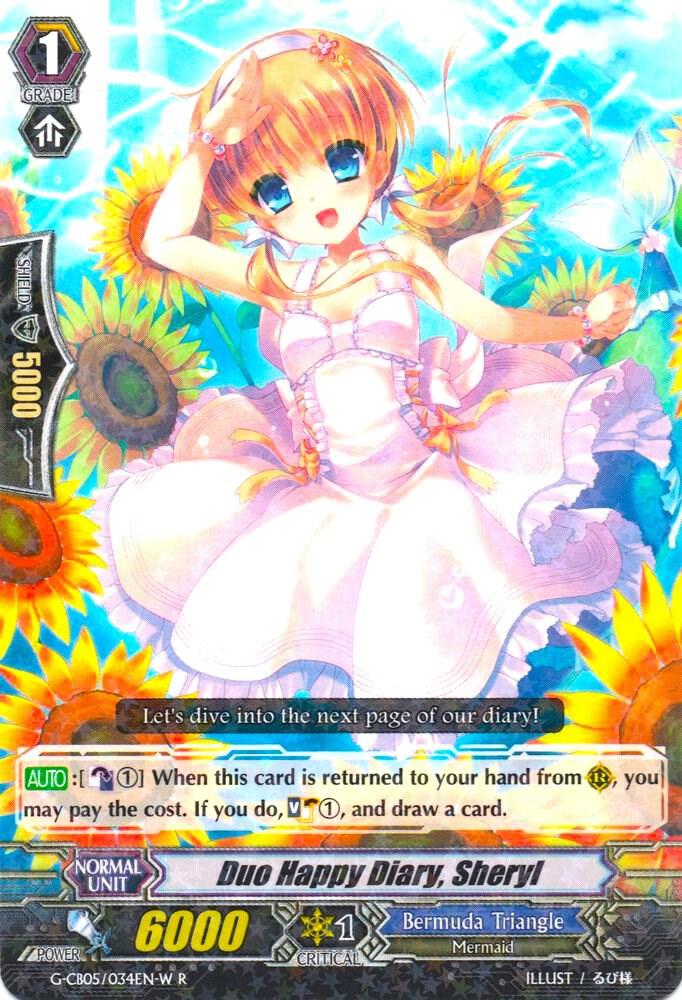 Duo Happy Diary, Sheryl (White), G-CB05: Prismatic Divas G-CB05/034EN W