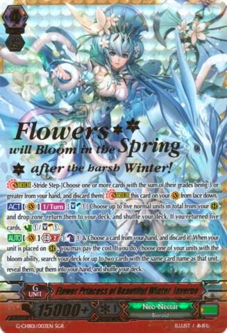Flower Princess of Beautiful Winter, Inverno (SGR), G-CHB01: TRY3 NEXT G-CHB01/003EN