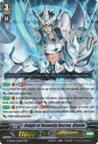 Knight of Heavenly Decree, Altmile, G-CHB01: TRY3 NEXT G-CHB01/005EN