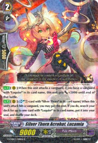 Silver Thorn Acrobat, Lucamia, G-CHB03: Rummy Labyrinth Under the Moonlight G-CHB03/018EN