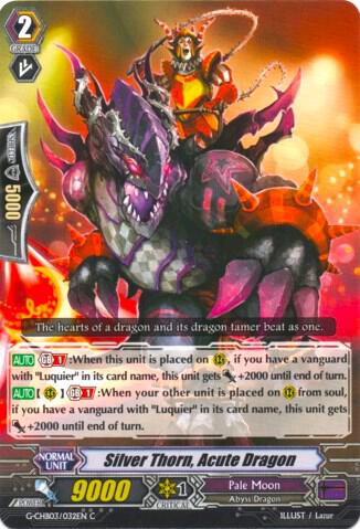 Silver Thorn, Acute Dragon, G-CHB03: Rummy Labyrinth Under the Moonlight G-CHB03/032EN