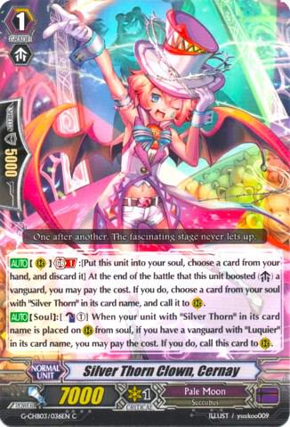 Silver Thorn Clown, Cernay, G-CHB03: Rummy Labyrinth Under the Moonlight G-CHB03/036EN