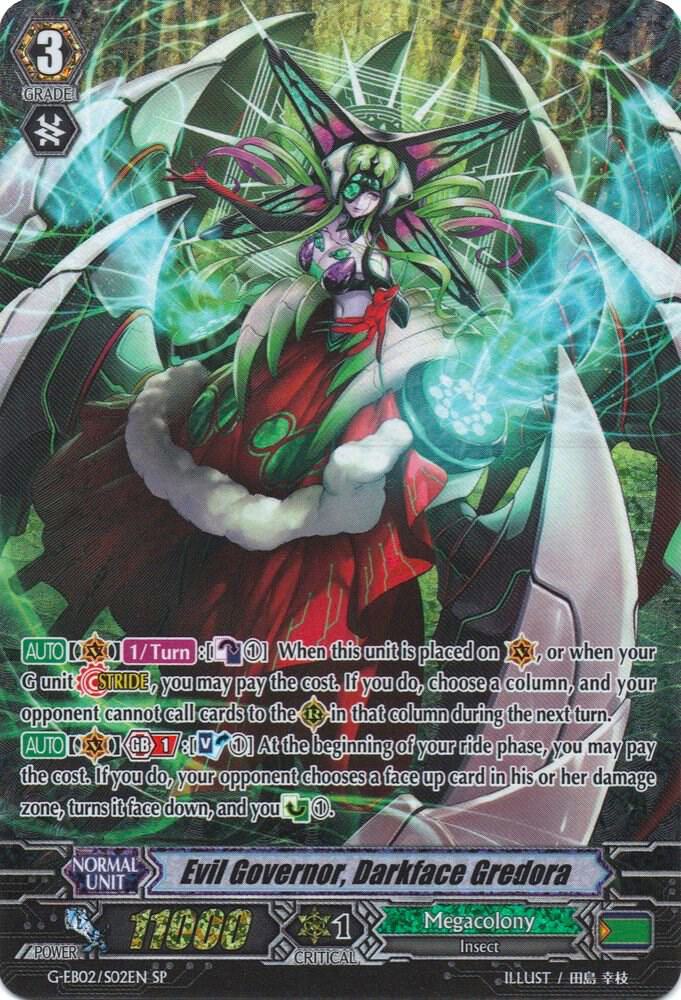 Evil Governor, Darkface Gredora (SP), G-EB02: The AWAKENING ZOO G-EB02/S02EN