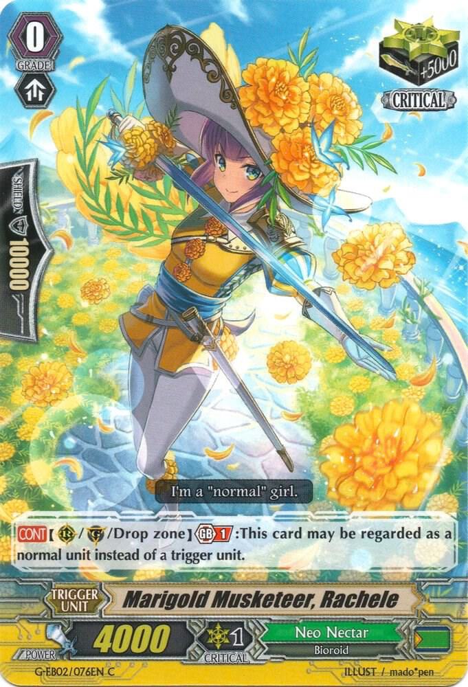 Marigold Musketeer, Rachele, G-EB02: The AWAKENING ZOO G-EB02/076EN