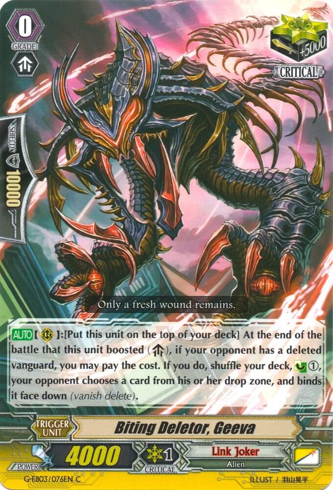 Biting Deletor, Geeva, G-EB03: The GALAXY STAR GATE G-EB03/076EN