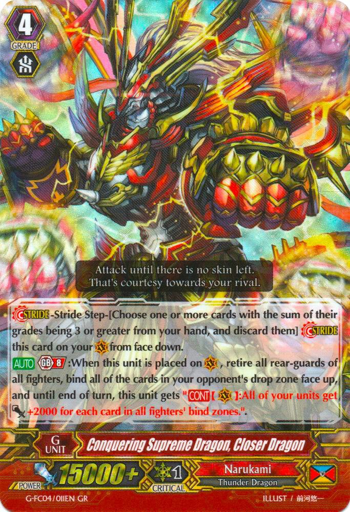 Conquering Supreme Dragon, Closer Dragon, G-FC04: Fighters Collection 2017 G-FC04/011EN