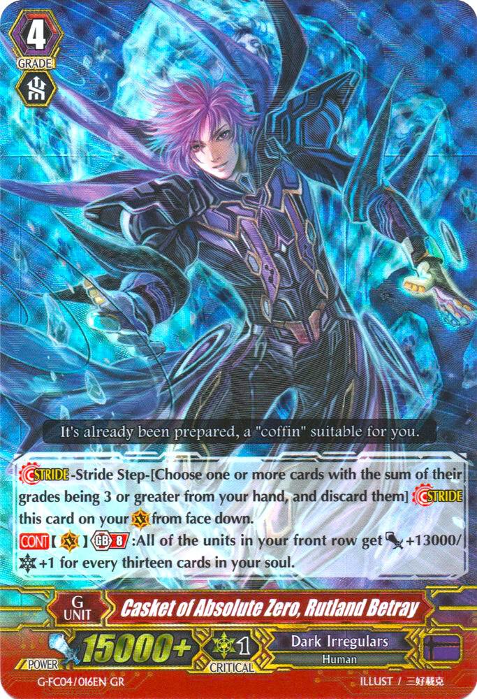 Casket of Absolute Zero, Rutland Betray, G-FC04: Fighters Collection 2017 G-FC04/016EN