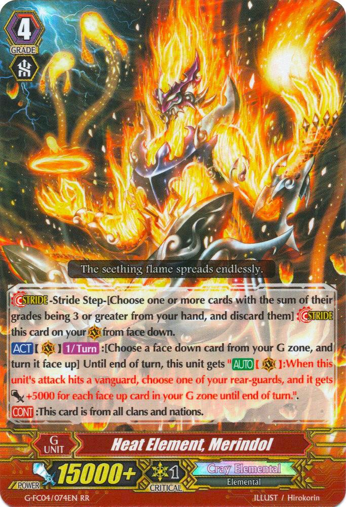 Heat Element, Merindol, G-FC04: Fighters Collection 2017 G-FC04/074EN