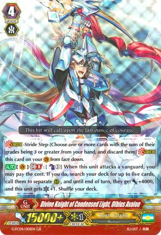 Divine Knight of Condensed Light, Olbius Avalon, G-FC04: Fighters Collection 2017 G-FC04/001EN
