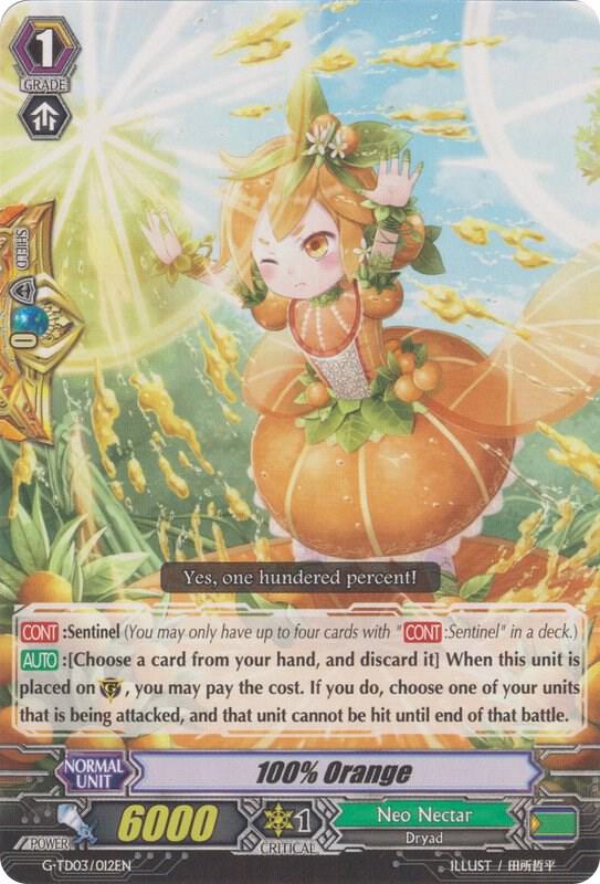 100% Orange, G-TD03: Flower Maiden of Purity G-TD03/012EN