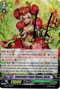 Ranunculus Flower Maiden, Ahsha (Signed Foil), G-TD03: Flower Maiden of Purity G-TD03/002EN