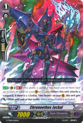 Chronoethos Jackal, G-TD09: True Zodiac Time Beasts G-TD09/010EN