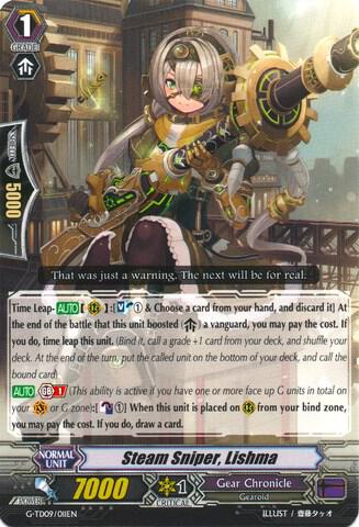 Steam Sniper, Lishma, G-TD09: True Zodiac Time Beasts G-TD09/011EN