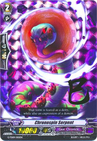 Chronospin Serpent (RRR Foil), G-TD09: True Zodiac Time Beasts G-TD09/005EN