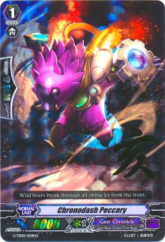 Chronodash Peccary (RRR Foil), G-TD09: True Zodiac Time Beasts G-TD09/009EN